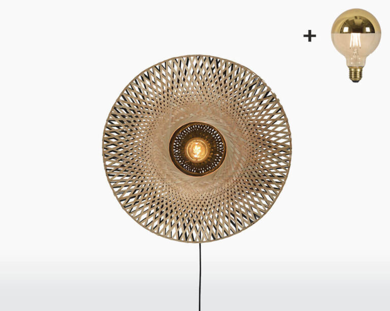 Good&Mojo KALIMANTAN Wall Lamp Wooden Amsterdam