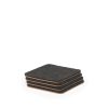 felt & cork coasters set of 4 anthracite