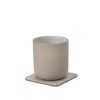 felt & cork coasters – set of 4 – stone grey