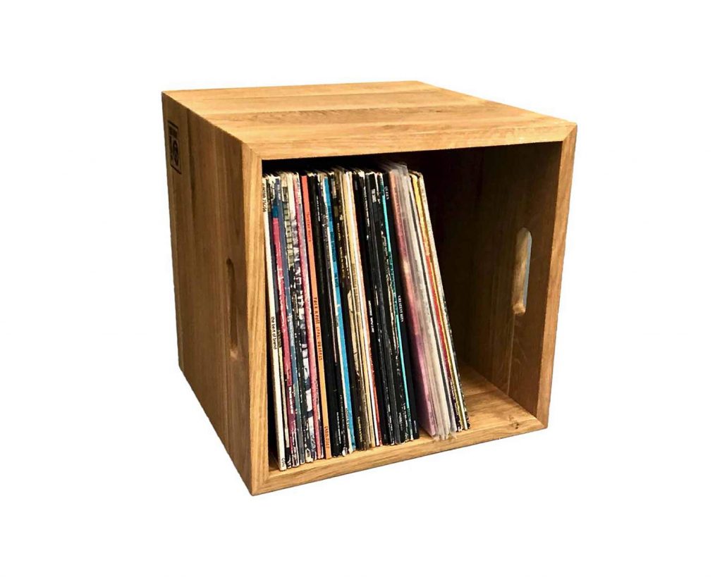 ☆廃盤☆ FACE RECORDS /７インチ WOOD BOX ハンドメイド Wooden Vinyl Record Box - Oiled Oak 7