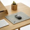 felt & cork mouse pad grey