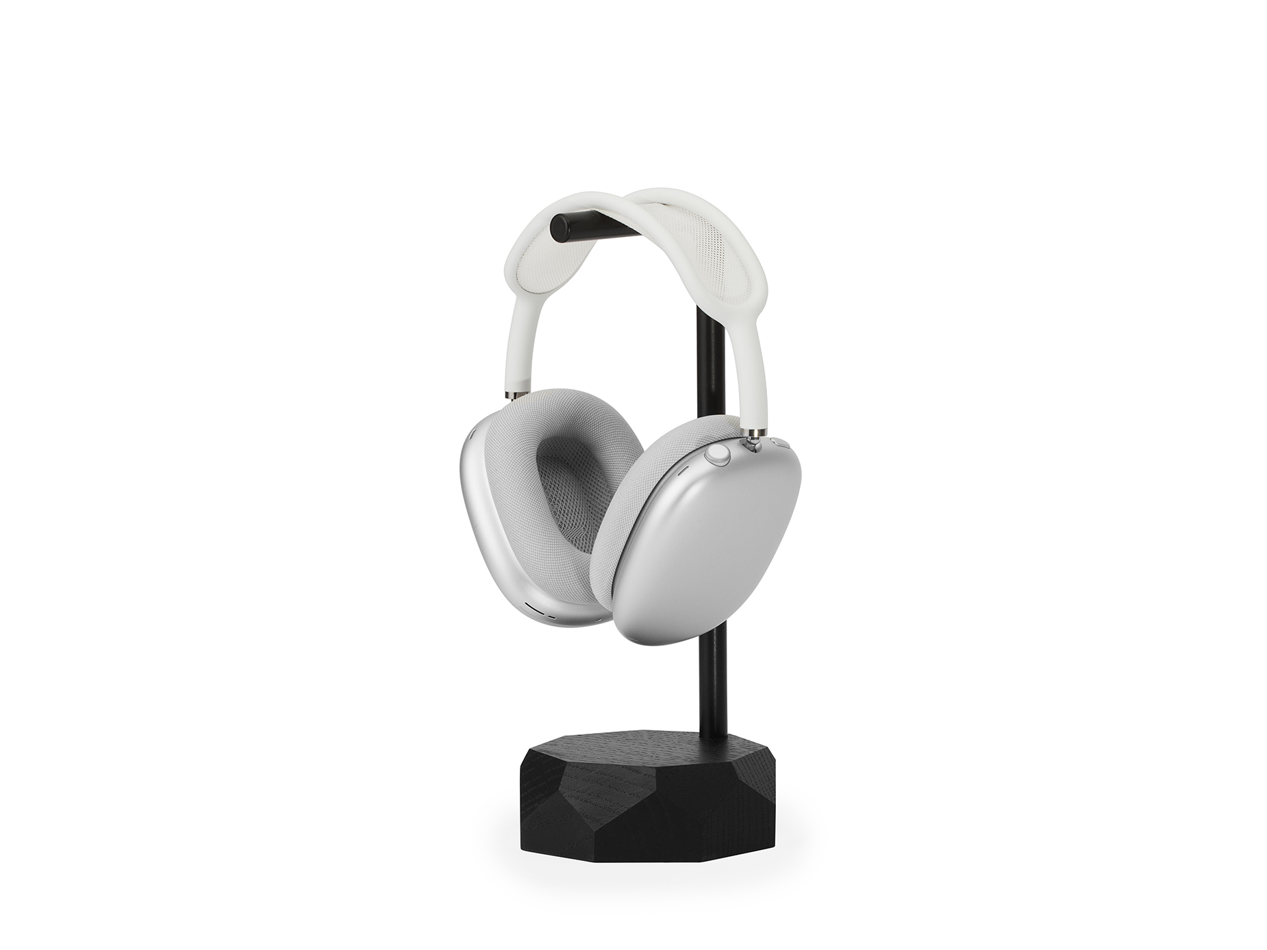 wooden headphone stand – black