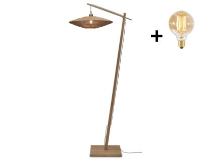 Floor Lamp - IGUAZU - Bamboo - Disc