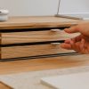 dual modular drawers made by oakywood for dual desk shelf