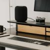 large modular drawer dual desk shelf add on